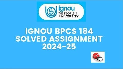 IGNOU BPCS 184 Solved Assignment 2024-2025 PDF || BPCS 184 english in daily life !