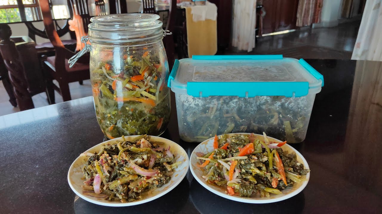 Antam Thur Siam dan/ Farmented Mustard Leaves/ Popular dish of Myanmar / Mizo Eisiam @rosyskitchen4148