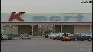 People shopping at a Kmart store in 1992