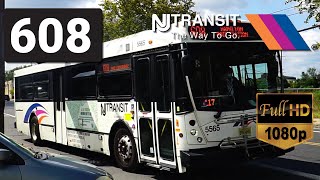 NJ Transit Ride 2010 NABI 416 15 5565 on route 608 to Hamilton Station