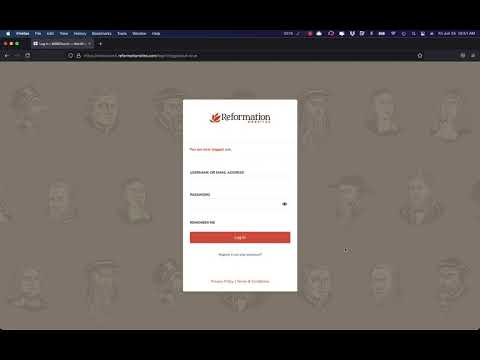 Log Into Reformation Sites