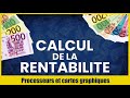 Minage  calcul de rentabilite les meilleurs sites et comment ca fonctionne