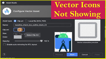 vector asset icons not showing in android studio. vector  icons show don