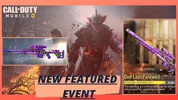 NEW FEATURED EVENT ONE LAST FAREWELL | FULL GUIDE IN HINDI | CODM
