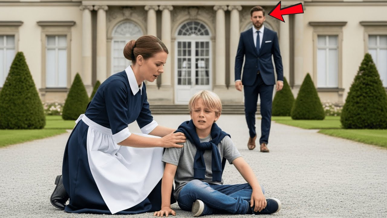 Ich war als Hausmädchen in der Villa eines Milliardärs, als ich seinen gelähmten Sohn heimlich aus dem Rollstuhl hob und auf seine Füße stellte. Sein Vater raste die Treppe herunter und schrie:...