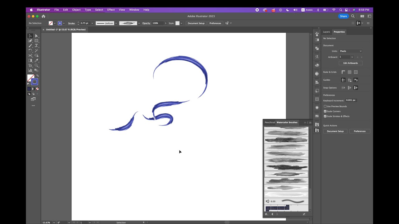 تفعيل الفرش على أدوبي الستريتر واستخدامها Activate brushes in Adobe