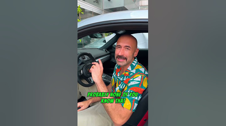 PORSCHE ANAHTARININ HİÇ BİLMEDİĞİNİZ ÖZELLİĞİ! #shorts
