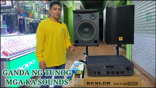 KEVLER KR-312 SPEAKER & KEVLER GX-7UB PRO AMPLIFIER UNBOXING DEMO REVIEW AND SOUNDS CHECK