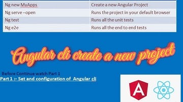 Angular Cli  Create a Project