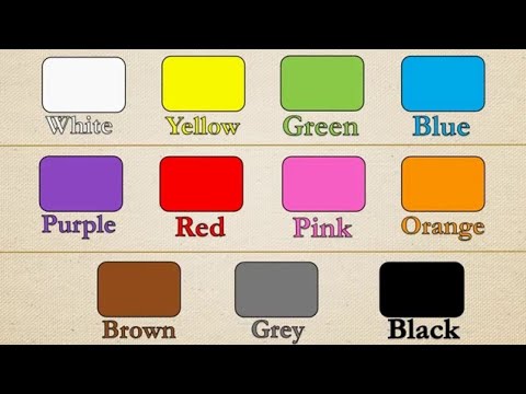 English Colors الالوان الانجليزية Youtube