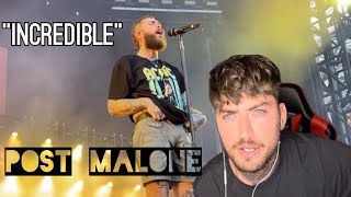 Post Malone  FALL APART (LIVE) 4k [REACTION]