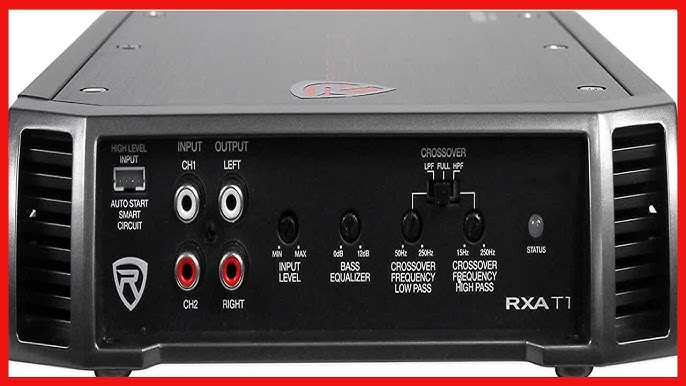 Rockville New RXM8BTB 8 Channel 1500 Watt Marine/Boat Amplifier Amp  w/Bluetooth , Black