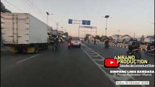 SIMPANG LIMA BANDARA SULTAN HASANUDDIN MAKASSAR || Jl. Poros Makassar-Maros