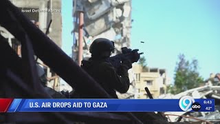 U.S. air drops aid to Gaza