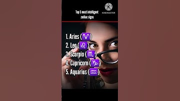 Thumbnail of Top 5 most intelligent Zodiac Signs #astrology #zodiac
