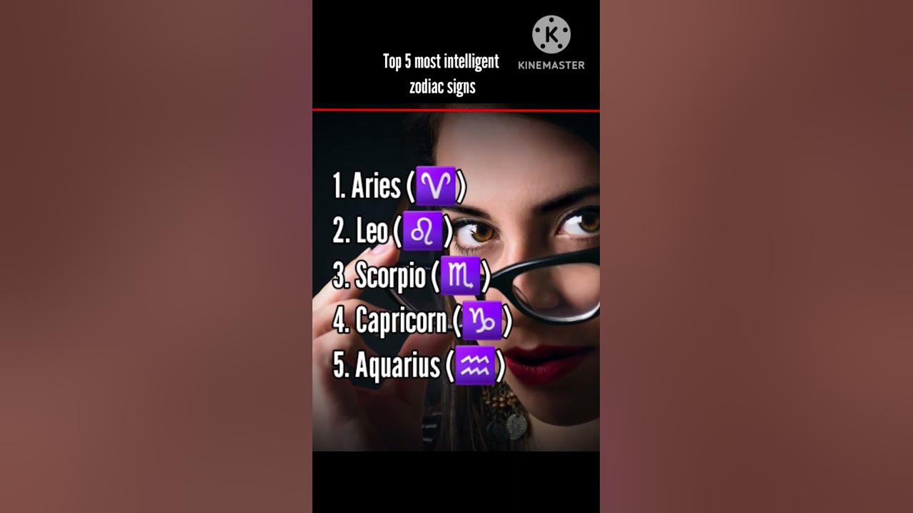 Top 5 most intelligent Zodiac Signs #astrology #zodiac