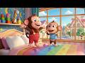 Jumping Monkeys 🐵 | Fun Counting Song for Kids | Nursery Rhymes &amp; Baby Song
