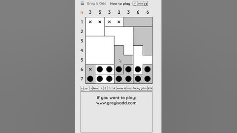 Grey is Odd - Today grids. Solution level 2 7X7 dated 02-26-2024