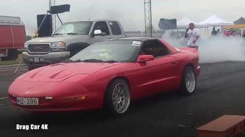 GMC Sierra 6.6 Turbo diesel vs Pontiac Firebird 3.4 V6 - 🚗💭🗣 Drag race 🗣🚦