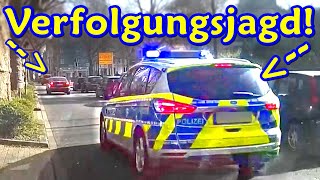 Verfolgungsjagd in der Innenstadt, Vollbremsung + Auto in Rettungsgasse | DDG Dashcam Germany | #389