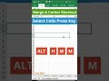 Ctrl + M? Merge & Center Like a Pro in Excel!