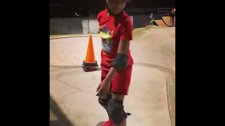 How to air out over a cone on a skateboard!