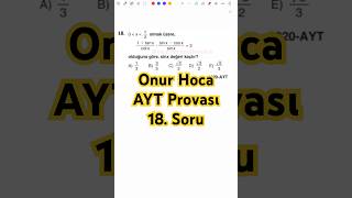 2020 AYT Trigonometri Sorusu#yks #yks2026 #tyt #tytcikmis #rasyonelsayılar #problemler #trigonometri