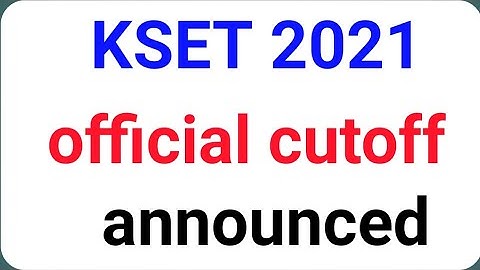 kset 2021 cutoff announced l #kset #kset_2021