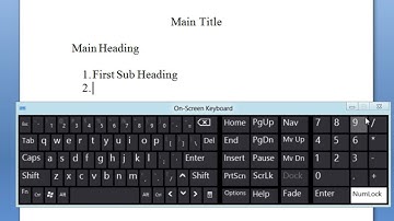 How to Use the On Screen Keyboard in Windows 8