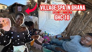 This Lady Started A Spa In Her Village Called Ekumfi Immuna With Just Coconut Branches