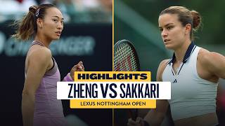 Classic Zheng COMEBACK | Qinwen Zheng v Maria Sakkari Highlights | Lexus Nottingham Open
