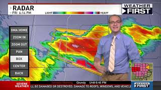 Cedar Rapids Severe Weather Coverage (07/28/2023) TV Station Forced to Take Shelter