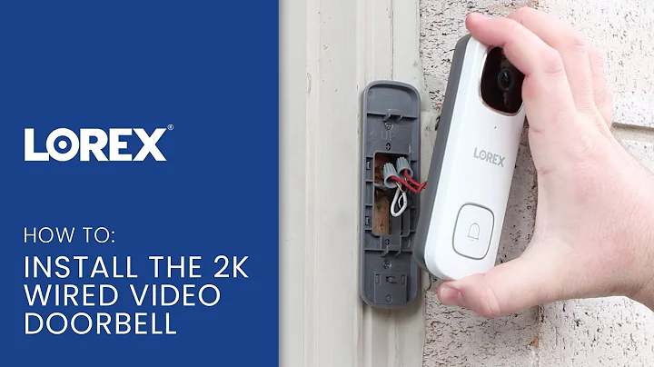 Lorax 2K 비디오 도어벨 설치 방법
