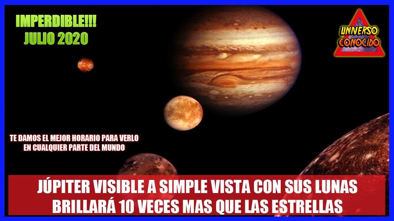 HOY OPORTUNIDAD ÚNICA PARA VER A JÚPITER A SIMPLE VISTA (OPOSICIÓN