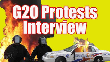 2010 G20 Toronto protests interview with independent journalists