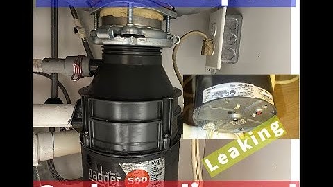 How to fix leaking garbage disposal/ leaking from the bottom of disposer
