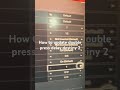 How to update double press delay destiny 2