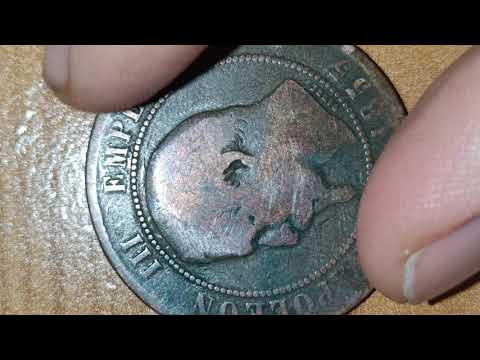 1855 - 20 centimes Napoleon III bronze coin