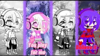 || Nightcore gacha club || play x alone x darkside x ignite ||