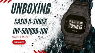 CASIO  G-SHOCK DW-5600BB-1DR UNBOXING. MY FIRST G-SHOCK!