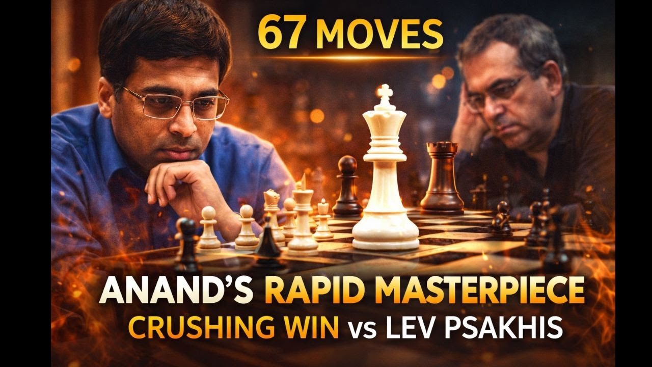 Viswanathan Anand vs Lev Psakhis | A Classic Rapid Chess Victory