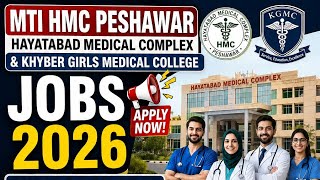 MTI HMC Peshawar Jobs 2026 | Trainee Pharmacist, Physiotherapist & Technician Vacancies