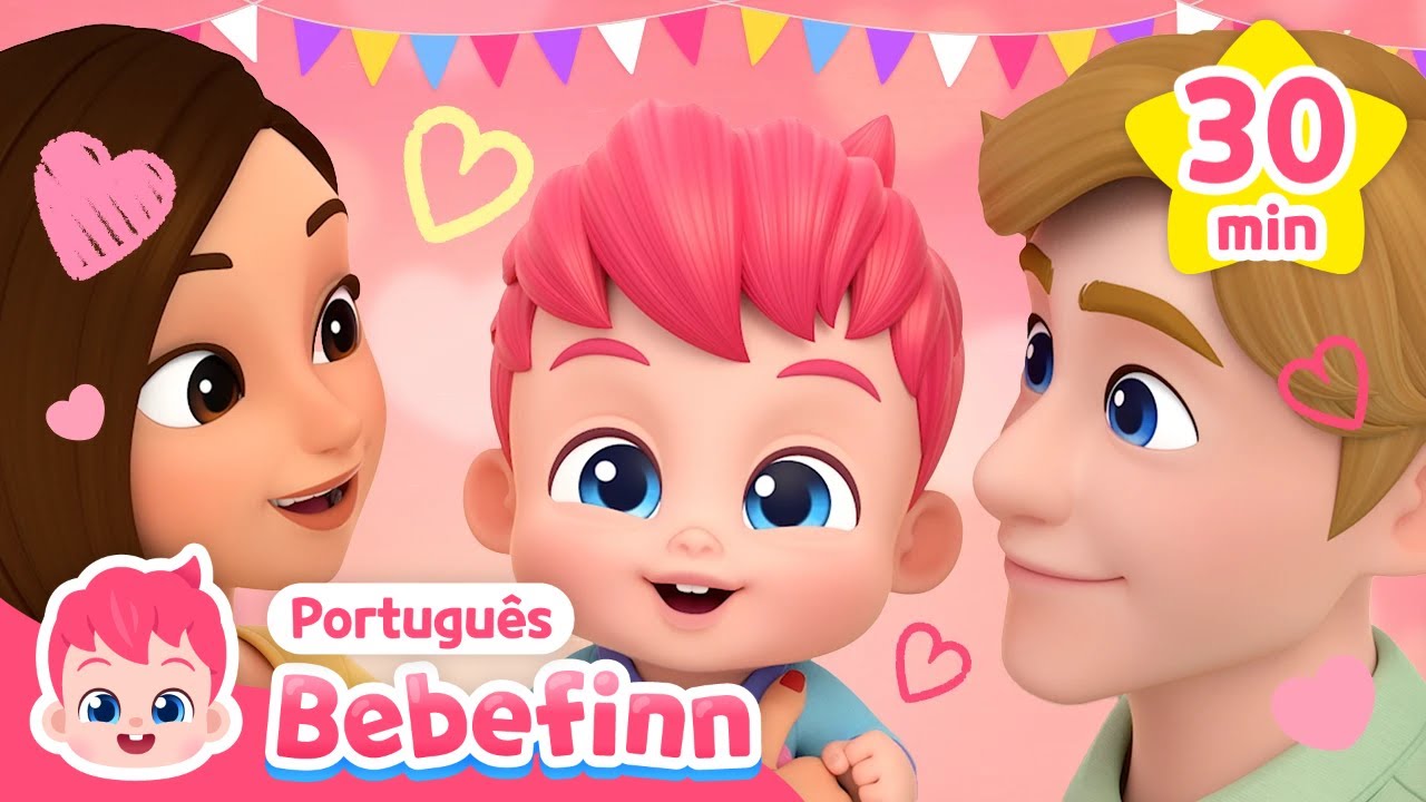 Sou Muito Feliz com a Minha Família! 👶💛 | + Completo | Bebefinn em Português - Canções Infantis