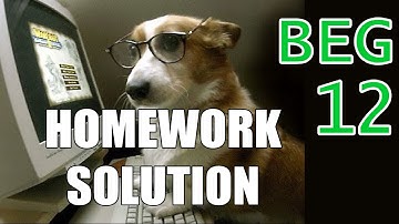 |Homework 12| Beginner C++ Game Programming