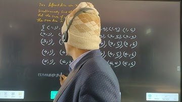 two different dice are rolled simultaneously. find the probability that the sum of the numbers on ..