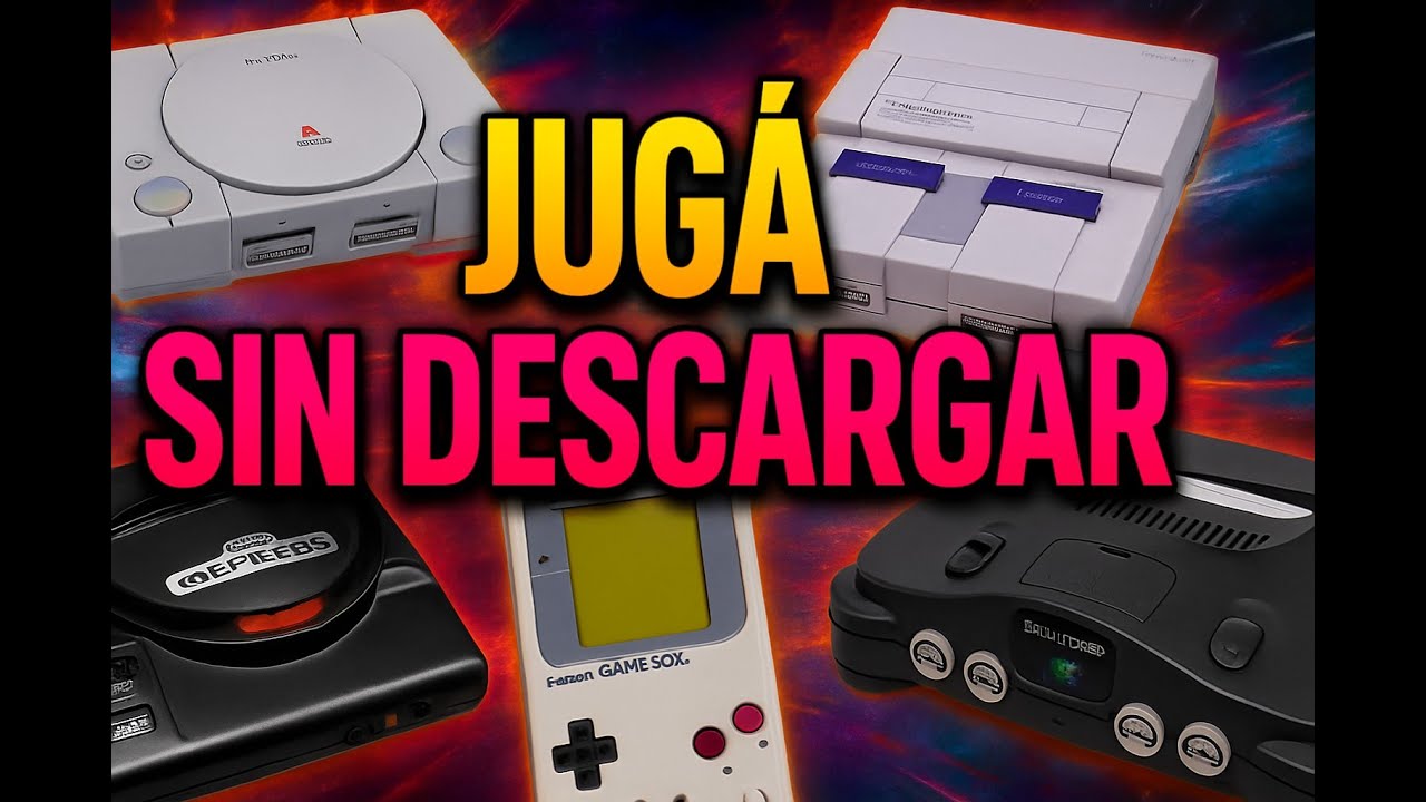 🔥 JUGÁ Consolas Retro SIN DESCARGAR NADA - Fácil, Online desde el Navegador 🎮 | Puro Arcade