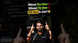 You Don’t Always Need Same File &amp; Class Name In Java