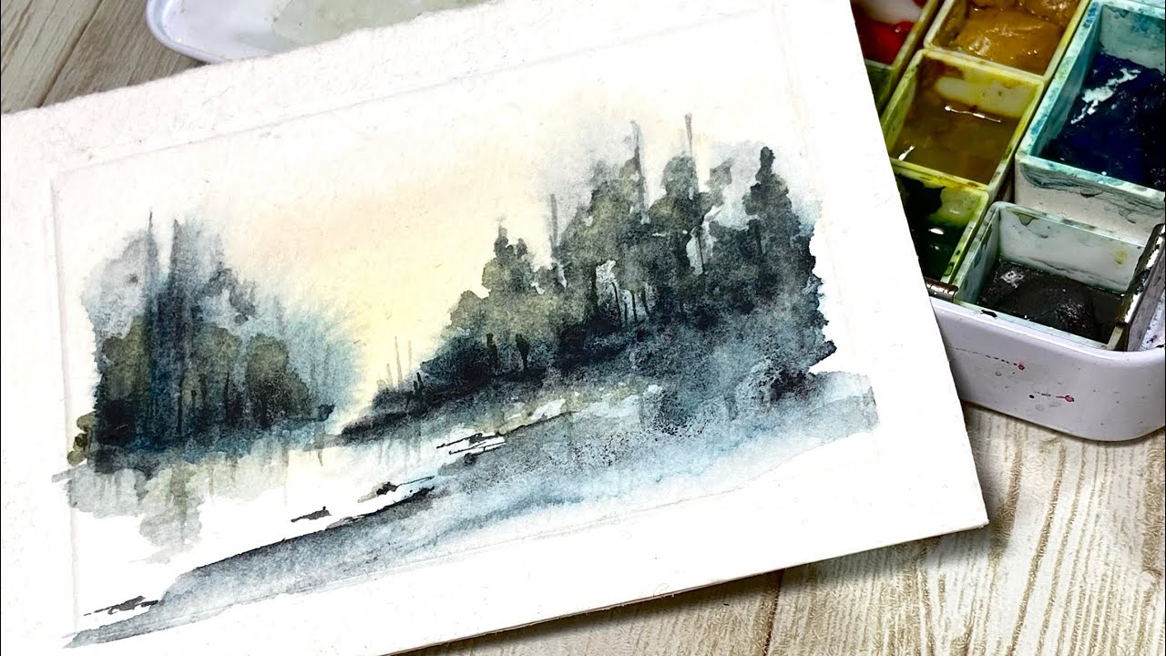 Painting a Frosty Morning: Loose Watercolor and the Magic of Wet-on-Wet