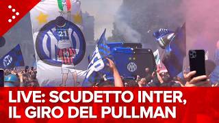 LIVE Festa Scudetto Inter, pullman attraversa Milano con i campioni d'Italia: diretta video