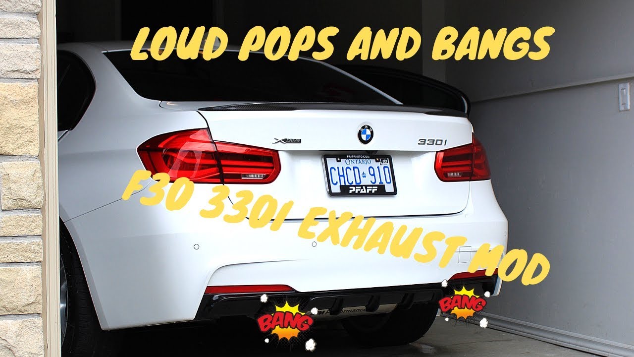 This Is Why You Need An Exhaust | F30 BMW 330i *LOUD POPS & BANGS ...